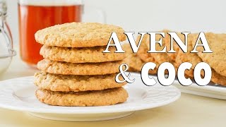 Galletas de Avena y Coco ✩ Receta Fácil  Tan Dulce [upl. by Loeb509]