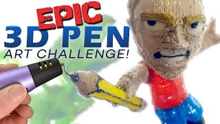 EPIC 3D PEN ART CHALLENGE [upl. by Martino]