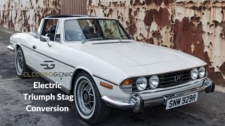 Electric Triumph Stag conversion  Electrogenic [upl. by Austine328]