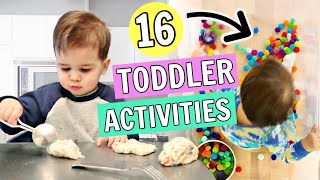 16 Toddler Activities You Can Do at Home  12 year olds [upl. by Hbaruas]