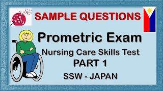 Japan Nursing  Caregiver Prometric Exam SSW JAPAN PART 1 Nursing Care Skills Test [upl. by Belac417]