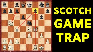 Scotch Game Chess Opening Trap [upl. by Mlehliw]