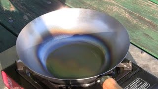 Seasoning A New Wok Like A Professional Carbon Steel Wok [upl. by Daahsar]