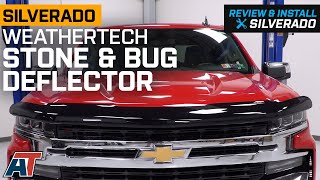 20192021 Silverado 1500 Weathertech Stone and Bug Deflector Dark Smoke Review amp Install [upl. by Giacomo]