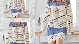 como tejer a crochet blusa y falda conjunto facil y elegante tips y consejos SUBTITLES [upl. by Naols]