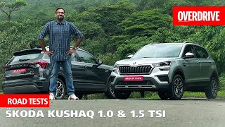 Skoda Kushaq 10 amp 15 TSI review  Skodas biggest bet for the Indian market  OVERDRIVE [upl. by Frazier122]