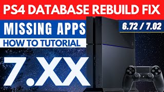 Fix Missing Games and Apps after Database Rebuild  PS4 Jailbreak  755  7xx  Tutorial  Guide [upl. by Dlonyer]