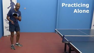 Practicing Alone  Table Tennis  PingSkills [upl. by Huff]