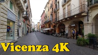 Vicenza Italy Walking tour 4K [upl. by Limemann]