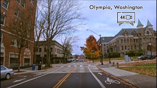 Driving in Downtown Olympia Washington  4K [upl. by Rie]