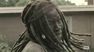 Michonne saves Judith from The Kids  THE WALKING DEAD 9x14 HD Scene [upl. by Odnanreh]