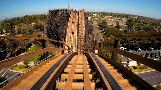 GhostRider Wooden Roller Coaster POV HD 1080p Knotts Berry Farm [upl. by Atiana]