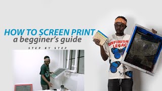 How To Screen Print for Beginners [upl. by Nehr830]