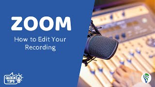 How to edit your ZOOM recording Cloud amp Local Files [upl. by Kliber]