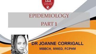 Epidemiology Lecture  Part 1 [upl. by Blackman]