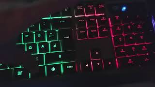 Trust Tural GXT 845 Tastatur LED Funktionen [upl. by Lledrev]