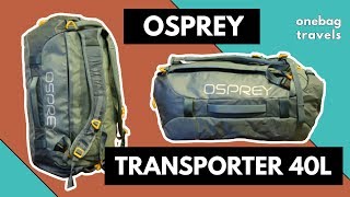 Osprey Transporter 40 Duffel Bag Review [upl. by Aderfla]