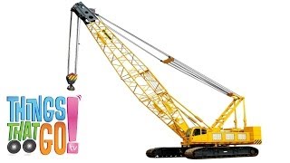 CRANE   Trucks For Kids  Things That Go TV [upl. by Dlared]