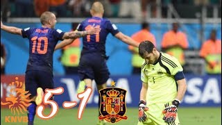 Netherlands vs Spain 51 All Goals And Highlights  FIFA World Cup 2014 [upl. by Atiuqihc727]