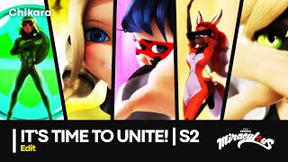 MIRACULOUS  GROUP TRANSFORMATION — Season 2 Generation Queen Bee Carapace Rena Rouge CN LB [upl. by Lunt]