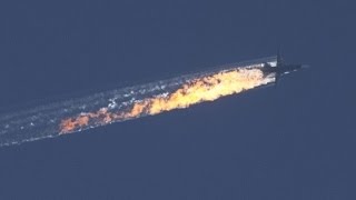 New video shows Russian plane crashing after shot down [upl. by Newlin]