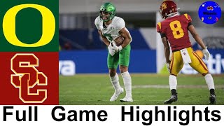 Oregon vs 13 USC Highlights  2020 Pac 12 Championship  2020 College Football Highlights [upl. by Giesser]