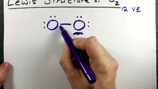 Lewis Structure of O2 [upl. by Ennailuj]