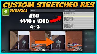 How To ADD CUSTOM Resolution In VALORANT  1440x1080 43 [upl. by Olra113]