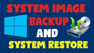 How To Create a System Image Backup And Do A System Restore In Windows 10 [upl. by Norrabal]