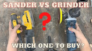 Sander VS Grinder Which one to buy for woodworking shop [upl. by Hosbein142]