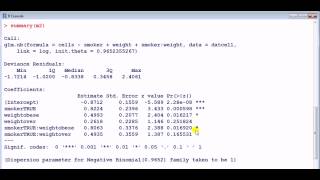 GLM in R  Negative binomial regression v Poisson regression [upl. by Zaria890]