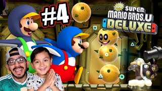 Luigi y Mario Bros son Pingüinos  Encontramos a la Princesa Peach  Mario Bros U Deluxe Capitulo 4 [upl. by Okiram]