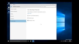 How to enable developer mode windows 10 [upl. by Emmott]