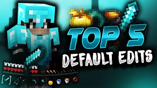 TOP 5 BEST Default Edits 16x  FPS [upl. by Lauber]