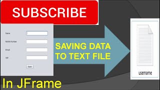 Insert data to txt file in JFrame using Netbeans [upl. by Vahe]