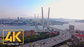 4K Walking Tour with City Sounds  Trip to Vladivostok Russia [upl. by Vorster28]