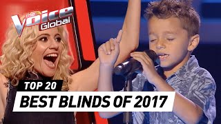 BEST BLIND AUDITIONS OF 2017  The Voice Kids Rewind [upl. by Bremer]