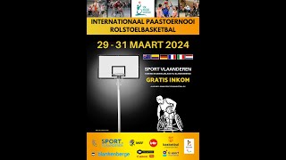 Easter Tournament Wheelchair Basketball 2024  Match 4 Italy  Colombia [upl. by Giark]