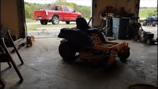 Replacing Drive Belt on Zero Turn Mower DIY [upl. by Nazler]