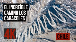 😱 Camino caracoles Cordillera de los Andes  DRON 4K [upl. by Ursi466]