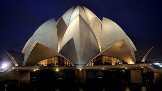 Bahai Lotus Temple in India  The Dawning Place of the Mention of God [upl. by Ahen66]