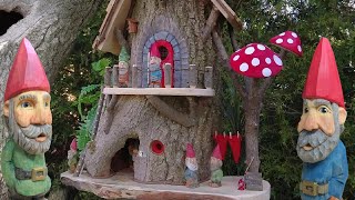 Building the Ultimate Gnome Home with a Hollow Log [upl. by Idham]