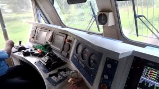 IRFCA Inside Rajdhani Express Locomotive Ultimate Cab Ride in WDP4D Engine [upl. by Prospero26]