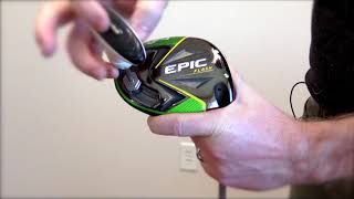 Utry Adjusting the Callaway EPIC Flash Driver [upl. by Grissom]