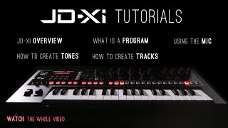 Roland JDXi Analog Digital Synthesizer Tutorials [upl. by Eimarej]