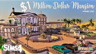 I built a 1 MILLION DOLLAR MANSION 😎🏡  THE SIMS 4  NO CC [upl. by Nylemaj443]