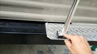 RV Travel Trailer Ladder Installation [upl. by Ydnerb64]