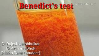 Benedicts test for reducing sugars [upl. by Murtagh]