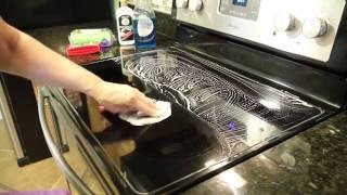 Glass Top Stove Cleaning in 3 Easy Steps [upl. by Orgel]