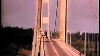 Galloping Gertie The Tacoma Narrows Bridge Bouncing And Twisting [upl. by Ehudd]